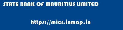 STATE BANK OF MAURITIUS LIMITED       micr code